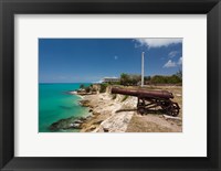 Framed Antigua, St Johns, Fort James, old fort, 1706