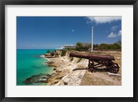 Framed Antigua, St Johns, Fort James, old fort, 1706