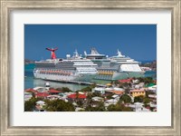 Framed Antigua, St Johns, Heritage Quay, Cruise ship area