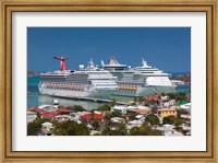 Framed Antigua, St Johns, Heritage Quay, Cruise ship area