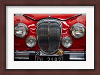 Framed Classic car, Mark I Jaguar