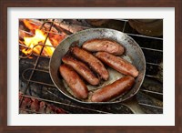 Framed Cuisine, Sausages on campfire, South Island, New Zealand