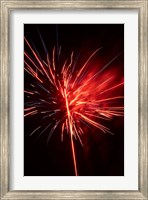 Framed Fireworks Display, Mid-Winter Carnival, Dunedin, New Zealand