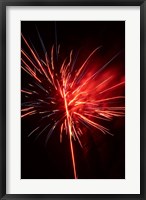 Framed Fireworks Display, Mid-Winter Carnival, Dunedin, New Zealand