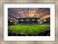 Framed Football game, Forsyth Barr Stadium, Dunedin, South Island, New Zealand - fisheye
