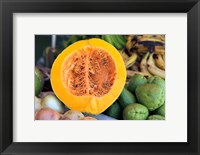 Framed Fresh vegetables and fruits at the local market in St John's, Antigua