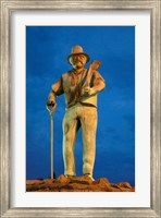 Framed Gumdigger Statue, Dargaville, North Island, New Zealand