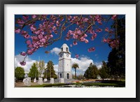 Framed Memorial Clock Tower, Seymour Square, Marlborough, South Island, New Zealand (horizontal)