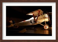 Framed Nieuport 24 war plane, Marlborough, New Zealand