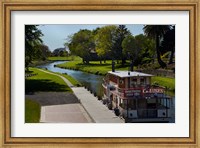 Framed River Queen Paddle Steamer, Taylor River, New Zealand