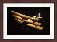 Framed Sopwith triplane, War plane, Marlborough, New Zealand