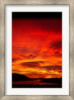 Framed Sunrise, Otago Harbor, Dunedin, New Zealand