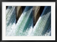 Framed Water from Clyde Dam, Otago, South Island, New Zealand