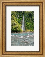 Framed New Zealand, South Island, Haast Pass, Thunder Creek Falls