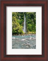 Framed New Zealand, South Island, Haast Pass, Thunder Creek Falls