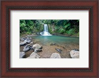 Framed New Zealand, North Island, Coromandel Peninsula, Waiau Falls