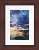 Framed New Zealand, South Island, Kaikoura, South Bay Sunset