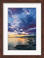 Framed New Zealand, South Island, Kaikoura, South Bay Sunset
