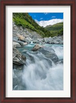 Framed New Zealand, South Island, Mt Aspiring National Park, Haast River