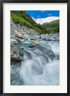 Framed New Zealand, South Island, Mt Aspiring National Park, Haast River