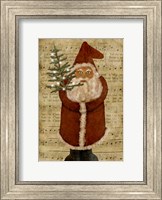 Framed Old Time Santa