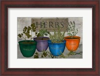 Framed Potted Herbs