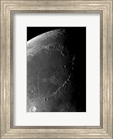 Framed Craters Copernicus, Plato, Eratosthenes, and Archimedes near the Montes Apenninus Mountain Range