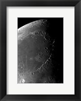 Framed Craters Copernicus, Plato, Eratosthenes, and Archimedes near the Montes Apenninus Mountain Range