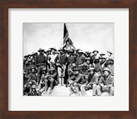 Framed Colonel Theodore Roosevelt and The Rough Riders