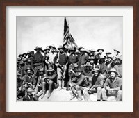 Framed Colonel Theodore Roosevelt and The Rough Riders