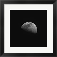 Framed Gibbous Moon