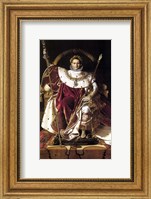 Framed Napoleon Bonaparte (restored)