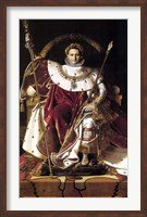 Framed Napoleon Bonaparte (restored)