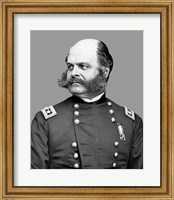 Framed Union Army General Ambrose Everett Burnside