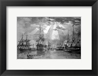 Framed US Naval Ships during the Civil War