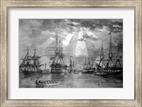 Framed US Naval Ships during the Civil War