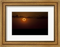 Framed Solar Eclipse with Ring of Fire