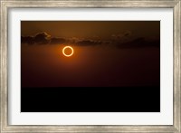 Framed Solar Eclipse with Ring of Fire