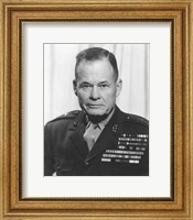Framed General Lewis Chesty Puller in uniform
