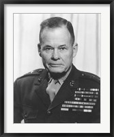 Framed General Lewis Chesty Puller in uniform