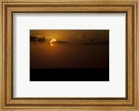 Framed Annular Solar Eclipse in Clouds