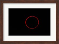 Framed Totality During Annular Solar Eclipse