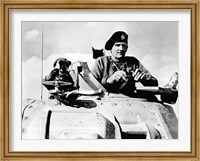 Framed Field Marshal Bernard Law Montgomery in his Tank
