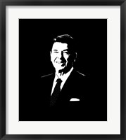 Framed Vector Portrait of President Ronald Reagan