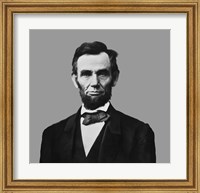 Framed President Abraham Lincoln (digitally restored)