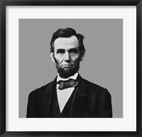 Framed President Abraham Lincoln (digitally restored)