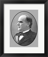 Framed President William McKinley, Jr (side profile)