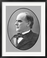 Framed President William McKinley, Jr (side profile)