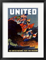 Framed United (War Propoganda Poster)