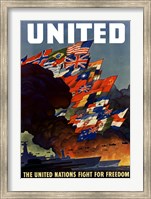 Framed United (War Propoganda Poster)